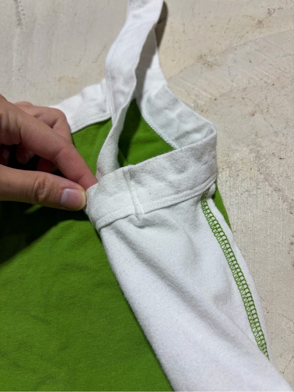 Pilcro Green & White Tank Top small - Picture 6 of 9